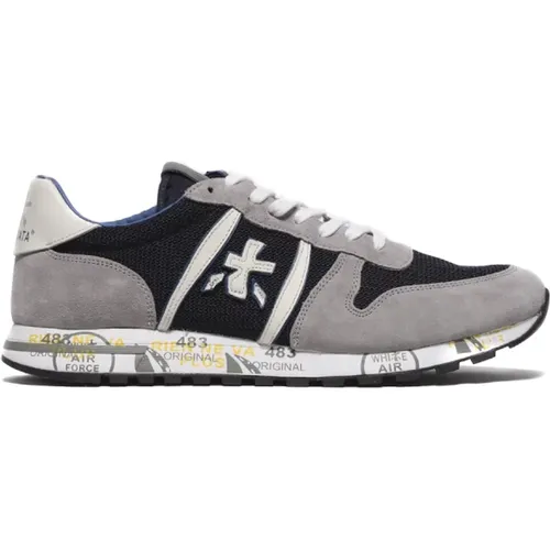 Suede and Technical Fabric Sneakers , male, Sizes: 10 UK - Premiata - Modalova