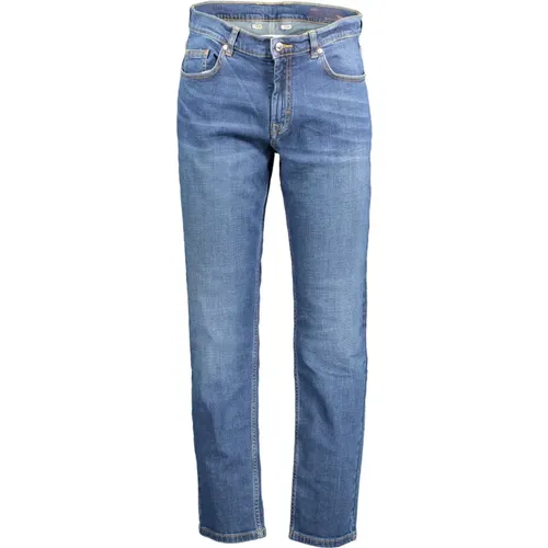Faded Logo Narrow Fit Jeans , male, Sizes: W42 - Harmont & Blaine - Modalova