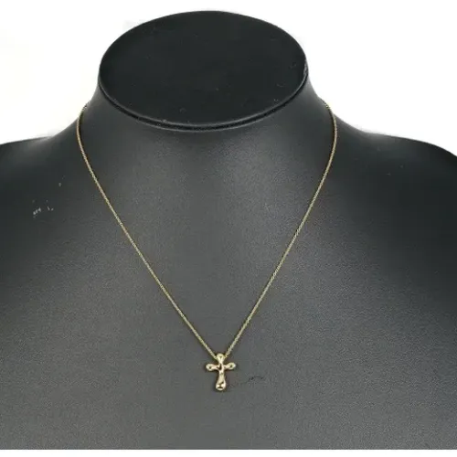 Pre-owned Gold necklaces , female, Sizes: ONE SIZE - Tiffany & Co. Pre-owned - Modalova