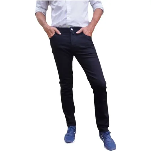 Slim Fit Jeans aus Baumwollmischung mit Gürtelschlaufen , Herren, Größe: W35 - Jacob Cohën - Modalova
