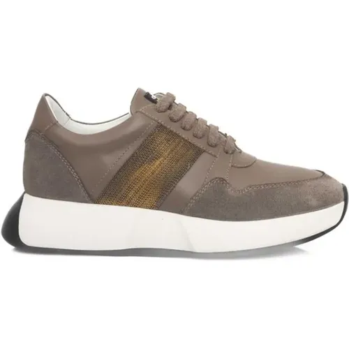 Leder Plateau-Sneaker mit Logo - Cerruti 1881 - Modalova