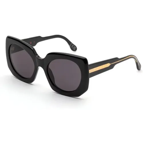 Schwarze RYM Sonnenbrille, Hochwertiges Acetat - Marni - Modalova