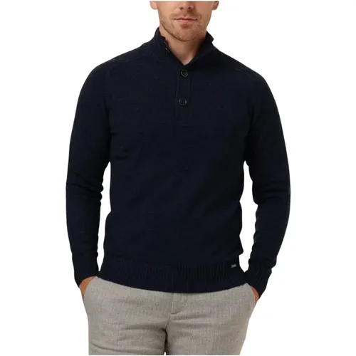 Blaue Viskose Pullover K1125-276 , Herren, Größe: M - Gentiluomo - Modalova