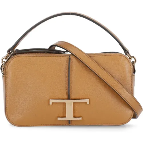 Pebbled Leather Hand Bag , female, Sizes: ONE SIZE - TOD'S - Modalova