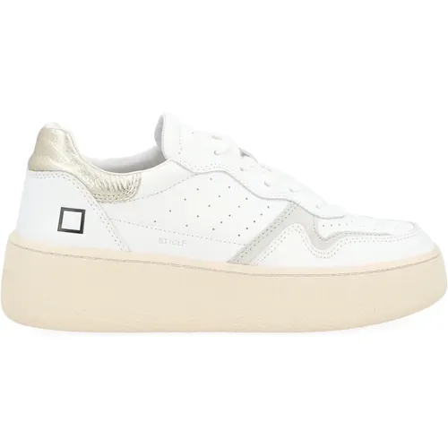 Step Calf Weiße Leder Sneaker - D.A.T.E. - Modalova