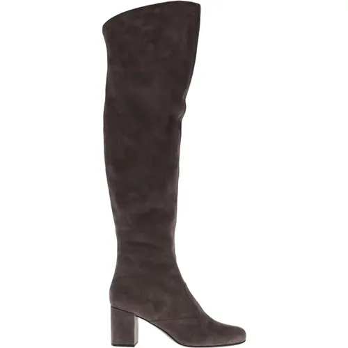 Leather Boots , female, Sizes: 5 1/2 UK - Saint Laurent - Modalova