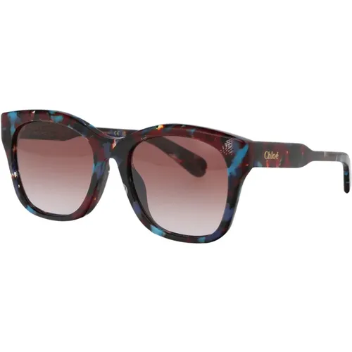 Stylish Sunglasses with Model Ch0194Sk , female, Sizes: 55 MM - Chloé - Modalova