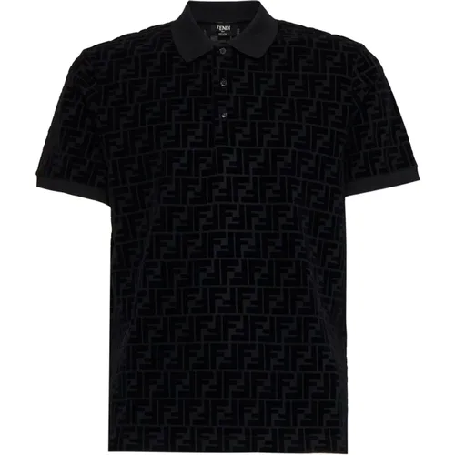 FF Motif Polo Shirt , male, Sizes: M - Fendi - Modalova