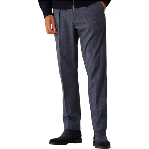 Marineblaue Elegante Hose , Herren, Größe: W36 - NN07 - Modalova