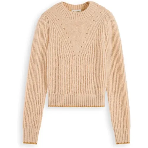 Puff Sleeve Sweater , female, Sizes: XS - Scotch & Soda - Modalova