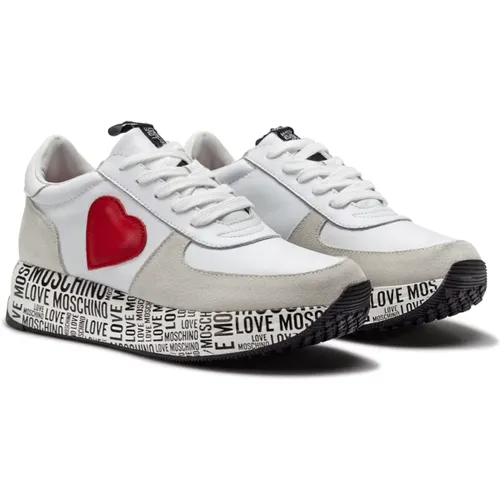 Shoes Sneakers Ja15364 Cro , female, Sizes: 2 UK, 4 UK - Love Moschino - Modalova