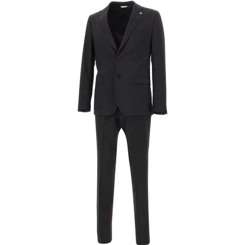 Two-Piece Suit Slim Fit , male, Sizes: XS, L, S, XL, M - Manuel Ritz - Modalova