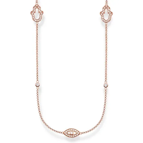 Damen Halskette 925 Silber Rosegold KE1387-416-14-L90v - Thomas Sabo - Modalova