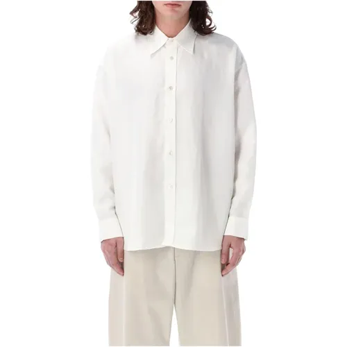Mens Clothing Shirts Optic Ss24 , male, Sizes: M - Studio Nicholson - Modalova