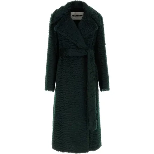 Eco Fur Coat in Dark , female, Sizes: 2XS - Jil Sander - Modalova