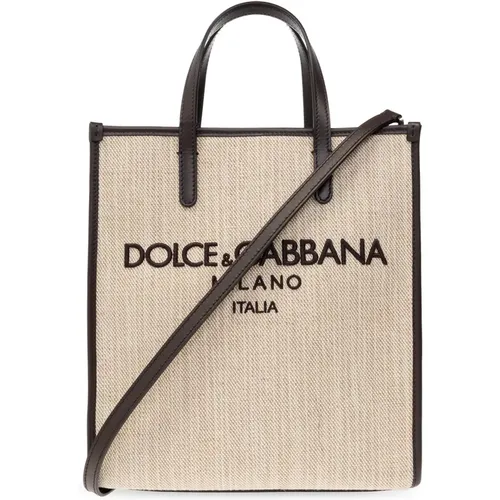 Shopper-Tasche mit Logo - Dolce & Gabbana - Modalova