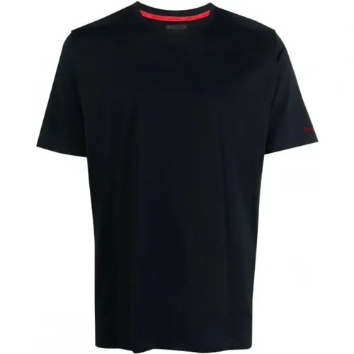 Navy Cotton Crew Neck T-Shirt , male, Sizes: XL, M, L, 2XL - Kiton - Modalova