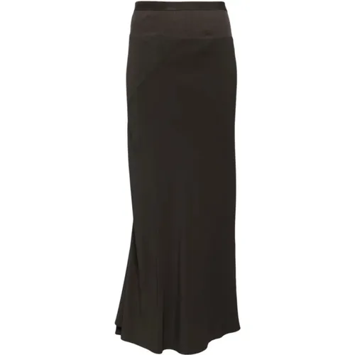 Dark Dust Bias Skirt , female, Sizes: L, XS, M, S - Rick Owens - Modalova