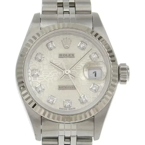 Pre-owned Metal watches , female, Sizes: ONE SIZE - Rolex Vintage - Modalova