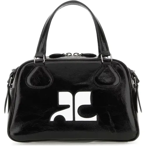 Handbags,Lackleder Reedition Box Handtasche - Courrèges - Modalova