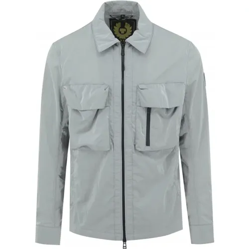Stylish Grey Overshirt for Men , male, Sizes: XL - Belstaff - Modalova