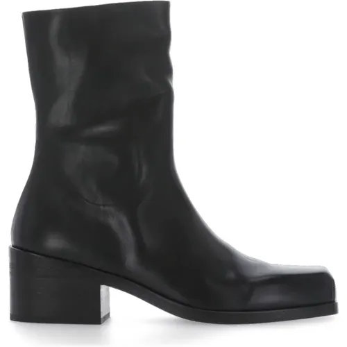 Leather Ankle Boots with Square Toe , female, Sizes: 8 UK, 4 UK, 4 1/2 UK, 6 UK - Marsell - Modalova