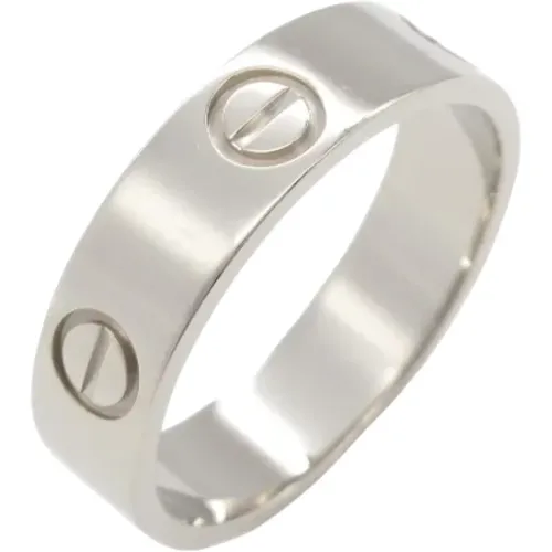 Pre-owned White Gold rings , female, Sizes: ONE SIZE - Cartier Vintage - Modalova