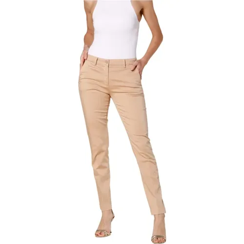 Schmale Damen Chino Hose aus Stretch-Satin , Damen, Größe: 2XS - Mason's - Modalova