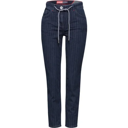 Gestreifte Jeans Casual Fit Slim Legs - cecil - Modalova