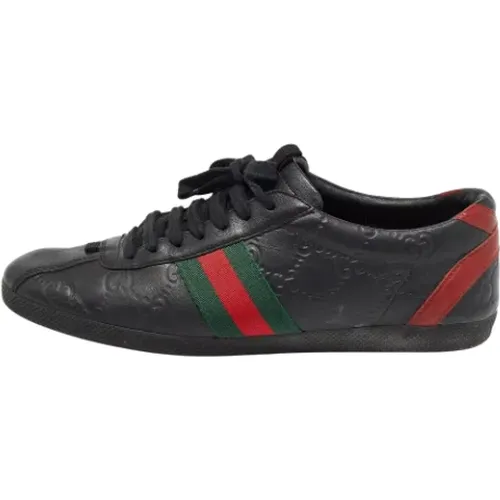 Pre-owned Leather sneakers , female, Sizes: 5 UK - Gucci Vintage - Modalova