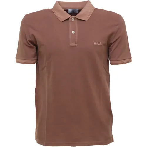 Stretch Cotton Polo Shirt - Mackinack , male, Sizes: M, XL, 2XL - Woolrich - Modalova