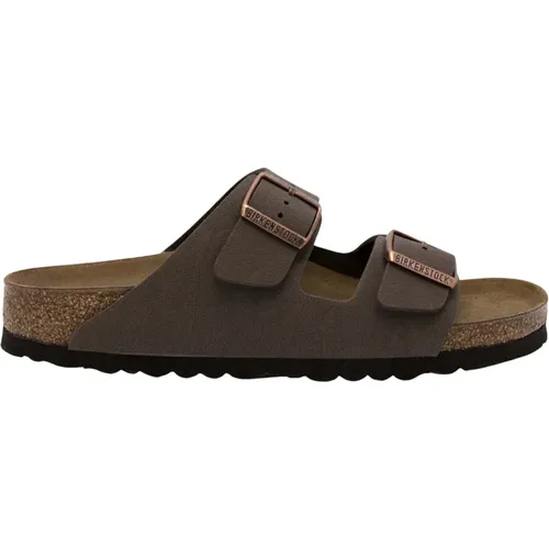 Eco-Leder Mocca Hausschuhe mit Anatomischem Fußbett , Herren, Größe: 44 EU - Birkenstock - Modalova