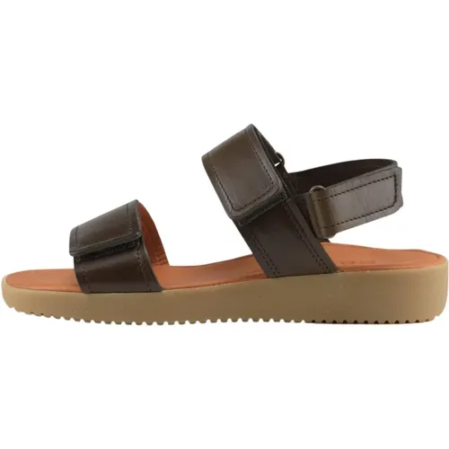 Karen Sandal Pull Up Leather , Damen, Größe: 36 EU - Nature Footwear - Modalova