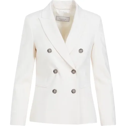 Double Breasted Jacket , female, Sizes: M - PESERICO - Modalova