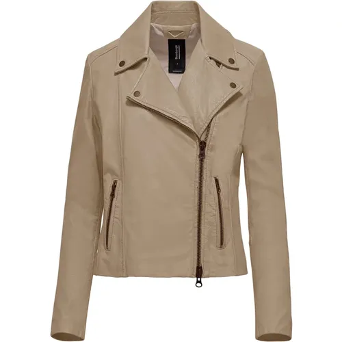 Tiss Leather Biker Jacket , female, Sizes: S, L, XS - BomBoogie - Modalova