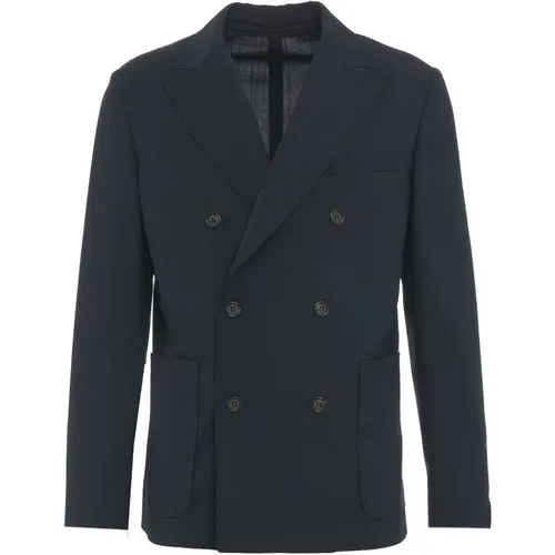 Blaue Blazer Aw24 Herrenbekleidung , Herren, Größe: L - Paolo Pecora - Modalova