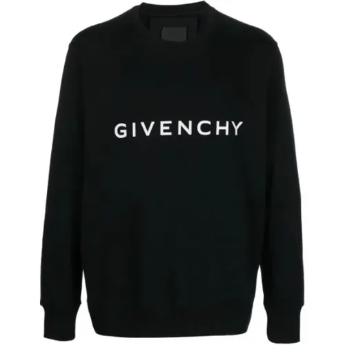 Logo-Print Baumwoll-Sweatshirt , Herren, Größe: M - Givenchy - Modalova