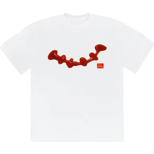 Limitierte Auflage Ketchup T-shirt Weiß , Herren, Größe: 2XL - Travis Scott - Modalova