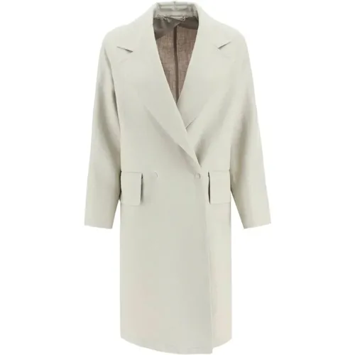 Mescal Coat - Linen, Double-Breasted, Women , female, Sizes: 2XS, XS, S - Max Mara - Modalova