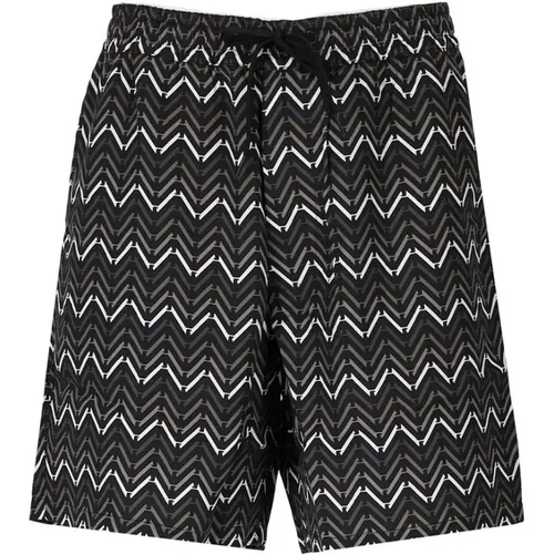 Multicolor Bermuda Shorts , Herren, Größe: M - Emporio Armani - Modalova