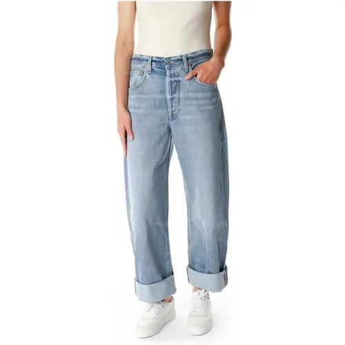 Baggy Cropped Straight Leg Jeans , Damen, Größe: W26 - Citizens of Humanity - Modalova