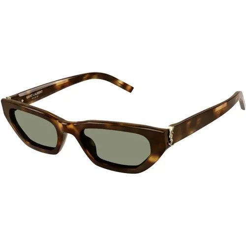 MonogramLarge Sunglasses , female, Sizes: 54 MM - Saint Laurent - Modalova