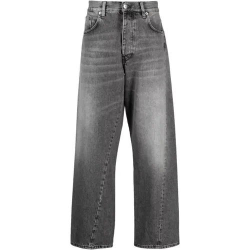 Graue Straight-Leg Jeans , Herren, Größe: W32 - Sunflower - Modalova