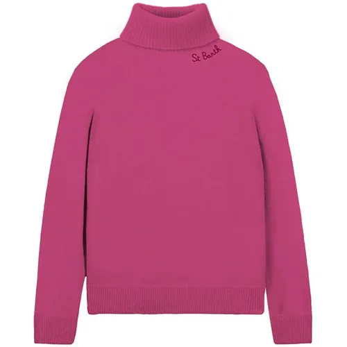 Fuchsia Turtleneck for Women , female, Sizes: XS - MC2 Saint Barth - Modalova