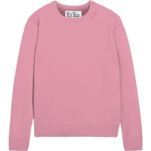 Rosa Pullover für Frauen , Damen, Größe: XS - MC2 Saint Barth - Modalova