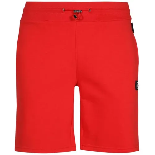 Rote Baumwoll Shorts , Herren, Größe: XL - Philipp Plein - Modalova