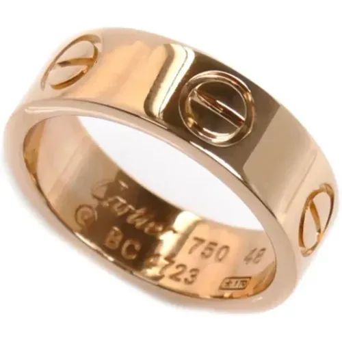 Pre-owned Rose Gold rings , female, Sizes: ONE SIZE - Cartier Vintage - Modalova