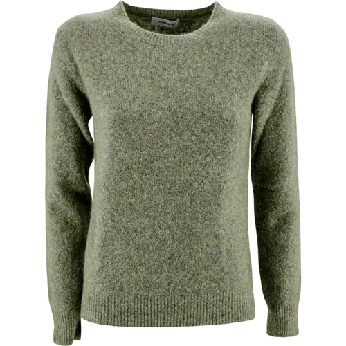 Alpaca Crew-Neck Wool Jumper , Damen, Größe: L - Kangra - Modalova