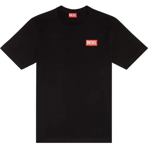 Logo Patch T-Shirt , male, Sizes: S - Diesel - Modalova