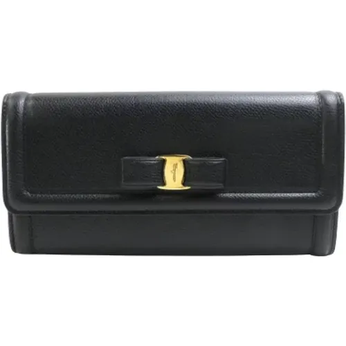 Pre-owned Leather wallets , female, Sizes: ONE SIZE - Salvatore Ferragamo Pre-owned - Modalova